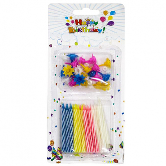 Купить Набор свечей в торт 5,8 см. 24 шт/уп. оптом